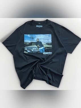 Ice Cube T-Shirt Lowrider Black Tee Size XL Y2K Hip Hop Rap NWA Boyz In The Hood